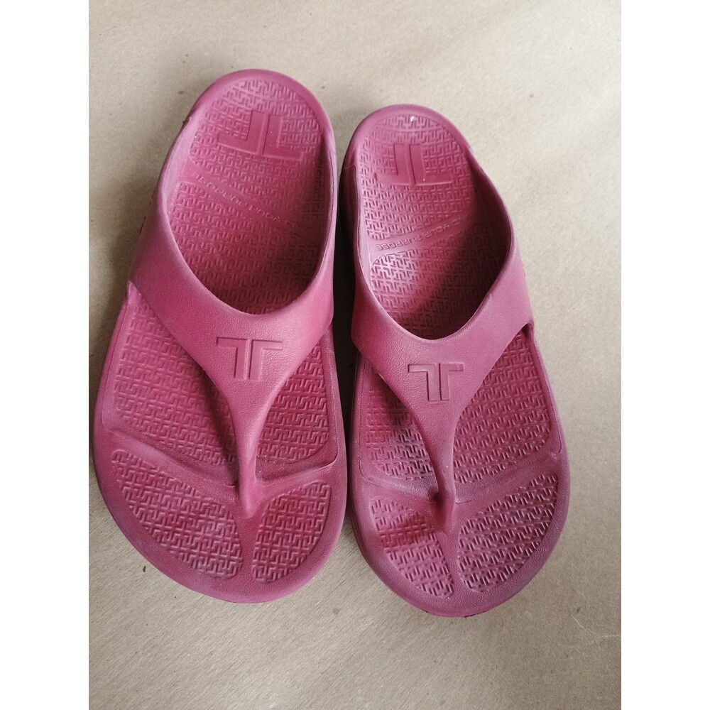 Telic Energy Burgundy Flip Flop M/L Women's Sz 10 Men's 9 Supportive Waterproof